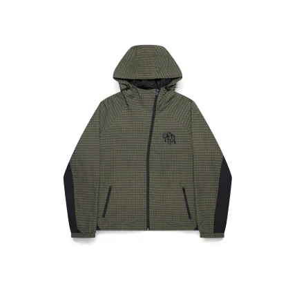 Mertra Asymmetrical Plaid Softshell (Green)