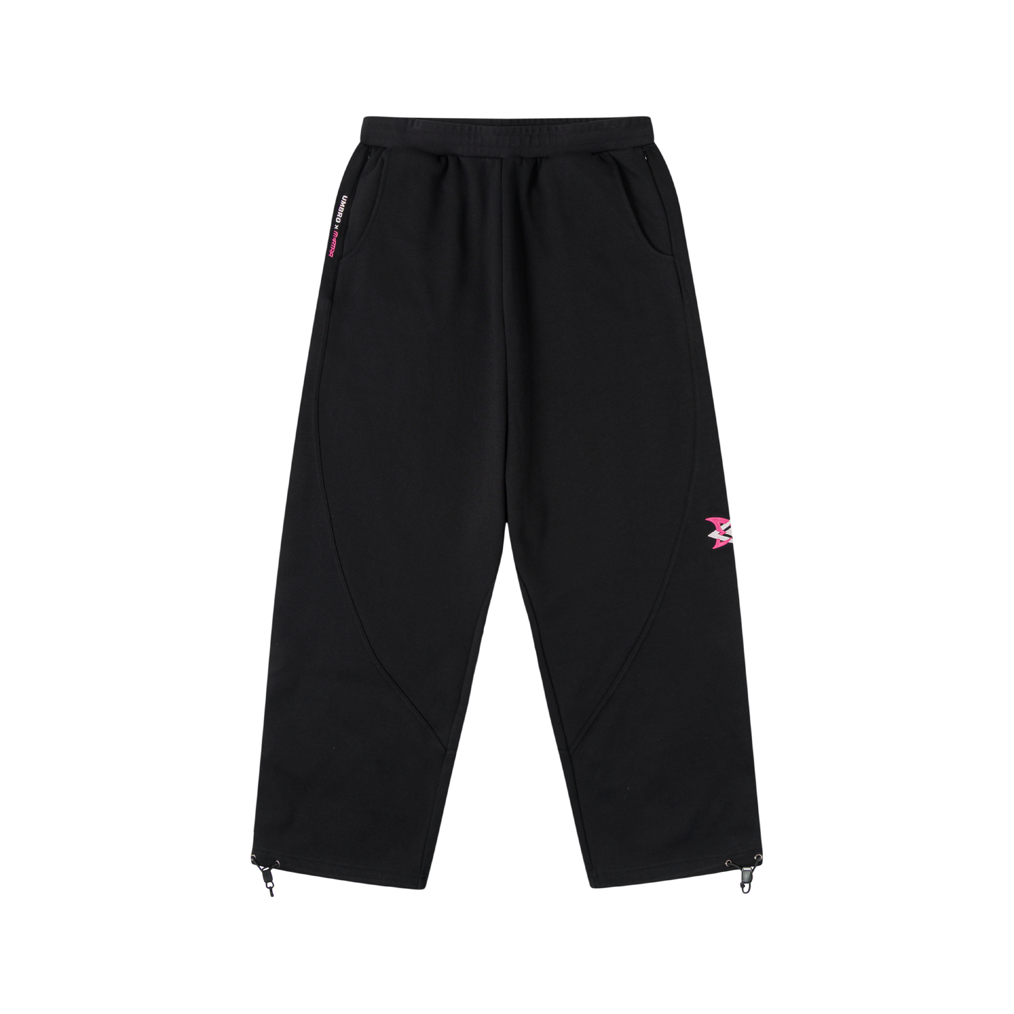 Pink)1 MERTRA x Umbro Warm Up Joggers (Black/Pink) - Image 1