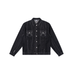 Hardline Denim Jacket (Black / White)