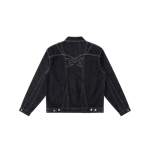 Hardline Denim Jacket (Black / White) - Image 2