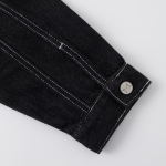 Hardline Denim Jacket (Black / White) - Image 4