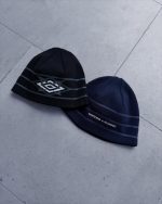 Mertra x Umbro Warm Up Beanie (Black / Navy) - Image 3