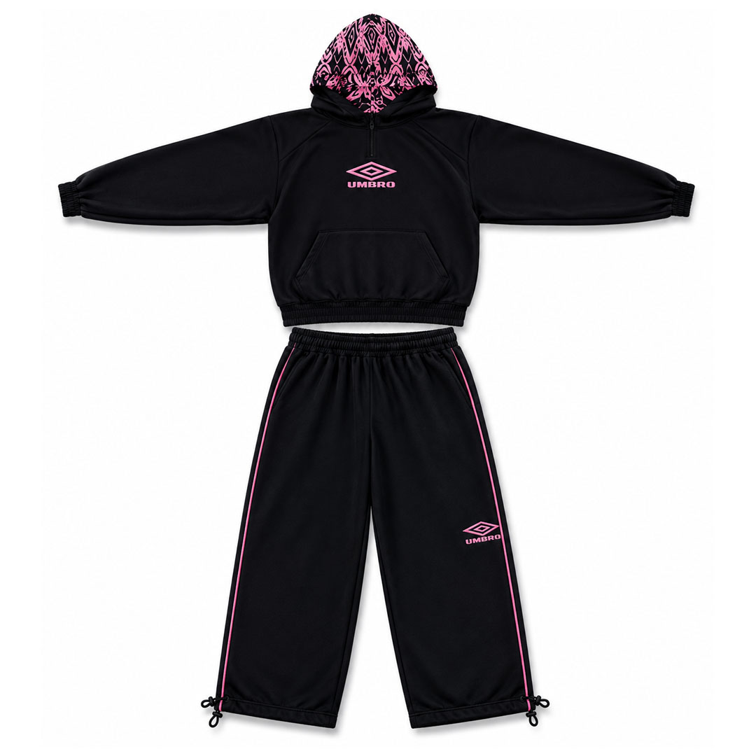 Untitled-1 Mertra x Umbro Warm Up Tracksuit (Grey / Black) - Image 1